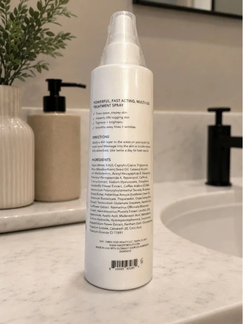 Nakery Beauty Lift-TOX SkinFirm Body Lifting Treatment Spray – 8.45 oz – Sealed